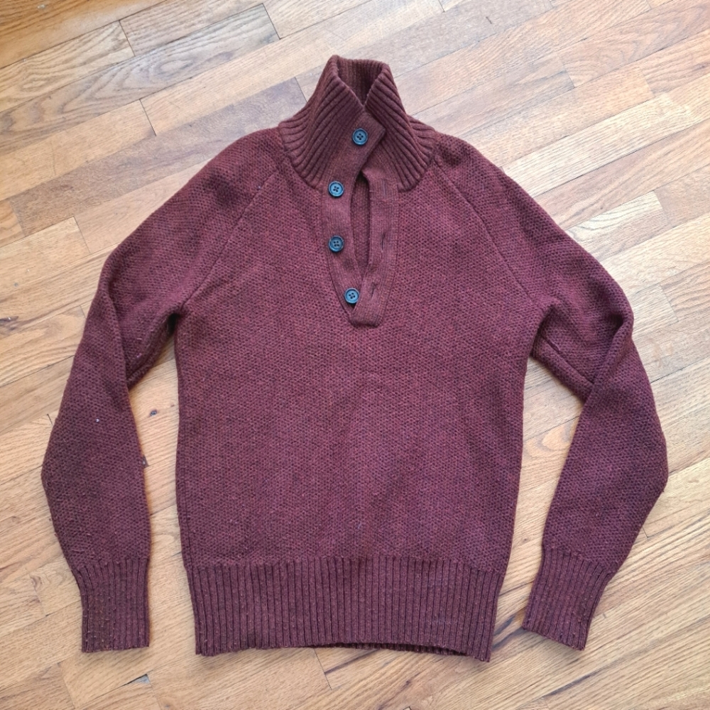 Banana Republic Men's Half-Button Sweater Sz S